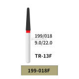 10pcs BOMAOER TR-13F Fine Grit Diamond Bur FG 22mm 199-018F Premium for Dental