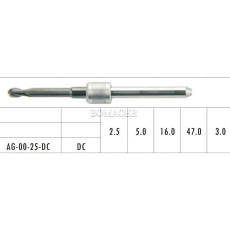 1pc Dental Lab CAD/CAM Milling Burs For Amann Girrbach,For Zirconia AG-00-25-DC