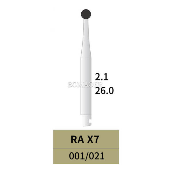 10pcs Dental Oral Surgical Burs RA X7 26MM 010/021 Tungsten Carbide Slow speed