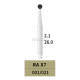 10pcs Dental Oral Surgical Burs RA X7 26MM 010/021 Tungsten Carbide Slow speed
