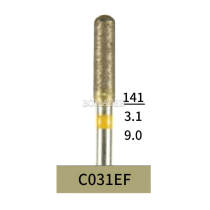 10pcs Dental Lab Full-Sintered Diamond.HP bur C031EF Extra Fine Grit For Metal