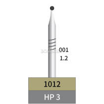 10pcs Dental Lab HP Tungsten Carbide Bur Round HP3 Dia 1.2mm