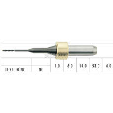 1pc Dental Lab CAD/CAM Milling Burs For Imes-Icore 350,550,750 ,II-75-10-NC