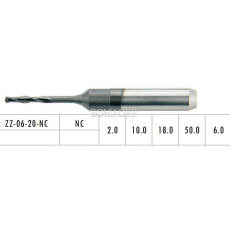 1pc Dental Lab CAD/CAM Milling Burs For ZirkonZahn M5,M6,etc,ZZ-06-20-NC