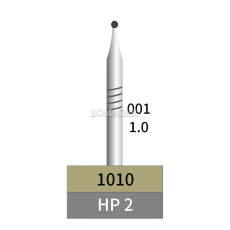 10pcs Dental Lab HP Tungsten Carbide Bur Round HP2 Dia 1.0mm