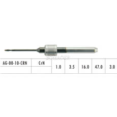 1pc Dental Lab CAD/CAM Milling Burs For Amann Girrbach,For PMMA AG-00-10-CRN