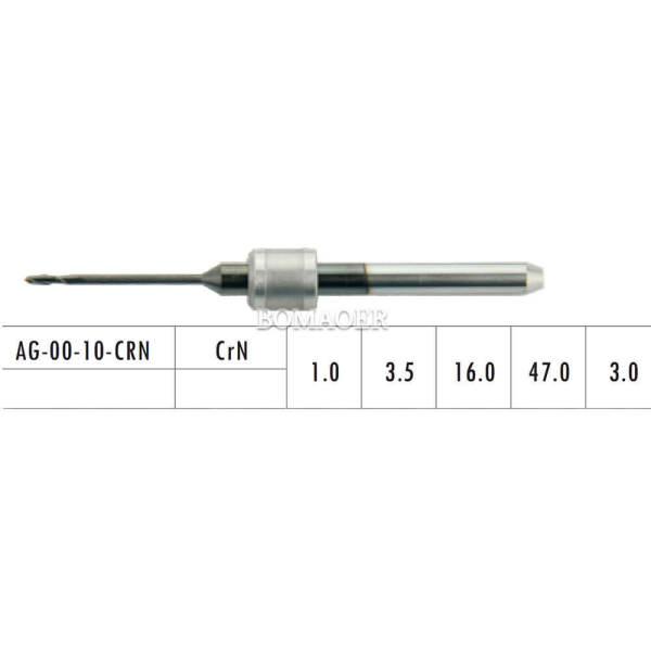 1pc Dental Lab CAD/CAM Milling Burs For Amann Girrbach,For PMMA AG-00-10-CRN
