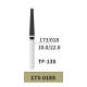 10pcs BOMAOER Dental Diamond Bur Spec. FG 22mm 173-018S Super Coarse Grit TF-13S