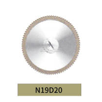 10pcs Dental Diamond Disc Thin,0.2x19mm Double Sided Fine Grit N19D20