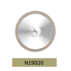 10pcs Dental Diamond Disc Thin,0.2x19mm Double Sided Fine Grit N19D20