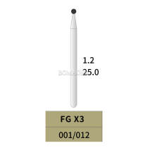 10pcs BOMAOER Dental Oral Surgical Burs of Tungsten Carbide FG X3 25MM 001/012