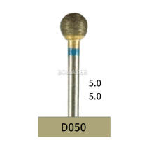 10pcs Dental Lab Full-Sintered Diamond.HP bur D050 Medium Grit For Metal