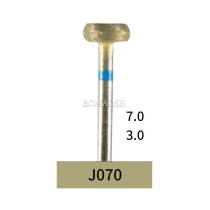 10pcs Dental Lab Full-Sintered Diamond.HP bur J070 Medium Grit For Metal