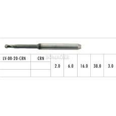 1pc Dental Lab CAD/CAM Milling Burs For 3 MESPE LAVA ,For PMMA LV-00-20-CRN