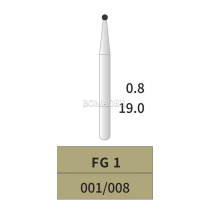 10pcs Tungsten Carbide Bur Ball 001/008 High speed Prepare Cavities FG1 19MM