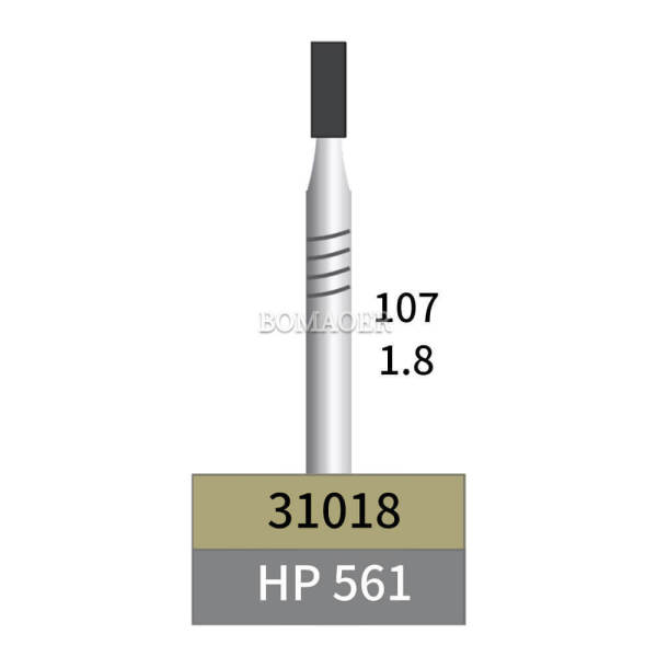 10pcs Dental Lab HP Tungsten Carbide Bur Cylinder HP 561 1.8mm