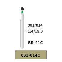 10pcs Bomaoer Supér Multi-Use Diamond Burs Round 001/014C Coarse Grit BR-41C