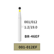 10pcs Bomaoer Super Fine Grit Multi-Use Diamond Burs Round 001/012EF BR-46EF