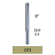Bomaoer Dental Tungsten Carbide Bur Plain Cut Fine for Precision Milling CF3