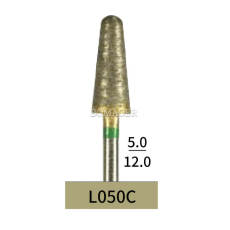10pcs Dental Lab Full-Sintered Diamond.HP bur L050C Coarse Grit For Metal