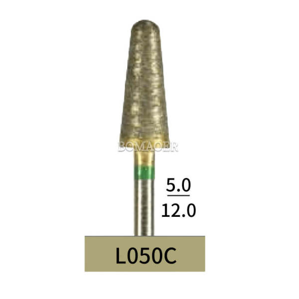 10pcs Dental Lab Full-Sintered Diamond.HP bur L050C Coarse Grit For Metal