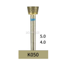 10pcs Dental Lab Full-Sintered Diamond.HP bur K050 Medium Grit For Metal