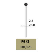 10pcs Dental Oral Surgical Burs of FG X8 25MM Tungsten Carbide 001/023 BOMAOER