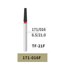 10pcs Permium Diamond Bur Spec.171-016F Fine Grit TF-21F FG 21mm BOMAOER
