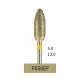10pcs Dental Lab Full-Sintered Diamond.HP bur F050EF Extra Fine Grit For Metal