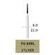 10pcs Dental FG669L Tungsten Carbide Bur Taper 21mm 171/009 High Speed