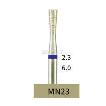 10pcs Dental Lab HP Inverted Cone Diamond Bur MN23 Electroplated Medium Grit