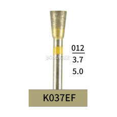 10pcs Dental Lab Full-Sintered Diamond.HP bur K037EF Extra Fine Grit For Metal