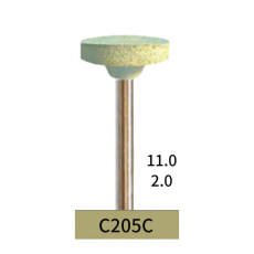 10PCS Bomaoer Silicon Rubber Bur Ceramic Polishing White Coarse Grit C205C