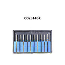 10PCs Dental Lab Tungsten Carbide Bur Polisher Drill Cutter HP Shank C02314GX