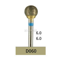 10pcs Dental Lab Full-Sintered Diamond.HP bur D060 Medium Grit For Metal