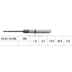 1pc Dental Lab CAD/CAM Milling Burs For VHF K5,For PMMA VH-K5-10-CRN