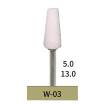 10 Pcs Dental Lab White Stones for Metal Alloy Composite Polishing Set W03