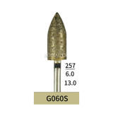 10pcs Dental Lab Full-Sintered Diamond.HP bur G060S Super Coarse Grit For Metal