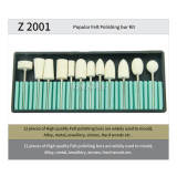 Bomaoer 12PC Dental Felt Polishing Bur Kit for Mould Alloy & Metal Z2001