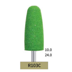 10 PCS Rubber Bur Silicon Acrylic Polishing Green Coarse Grit R103C