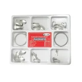 100Pcs Metal Matrice Dental Matrix Sectional Contoured Band Ring Clip 1.398 35μm