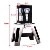 > Crystal Molar Dental Implant Model, Transparent Crystal Tooth with Rotatable Base