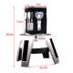> Crystal Molar Dental Implant Model, Transparent Crystal Tooth with Rotatable Base