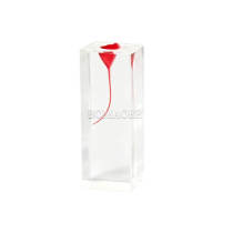 M8001-5 Endo Training Block, Double S-shaped, Red Single Curved Root
