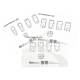 11PCS Dental Matrix Film Practice Sheets, Dental Restorative Training Material