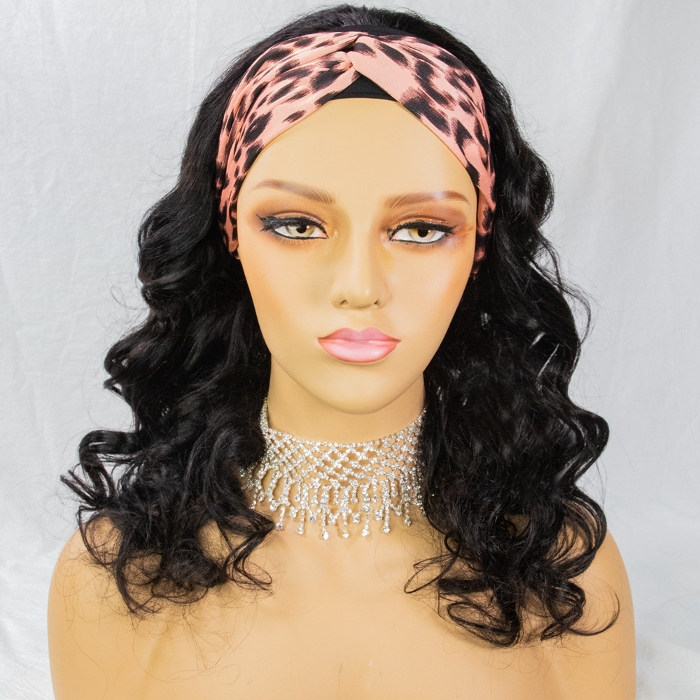 Neflyonwigs Body Wave Natural Color Headband Wig Beginner Friendly