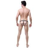 Men's 3 Colors Pack Sexy Underwear Ice G-Strings Waistband Bikini Thongs Gift For Boyfriend