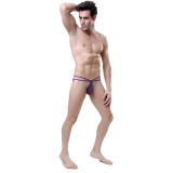 Men's 2 Colors Pack Sexy G-Strings Pouch Thongs Ice Bikini Underwear Gift For Boyfriend