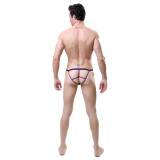 Men's 3 Colors Pack Sexy Underwear Ice G-Strings Waistband Bikini Thongs Gift For Boyfriend