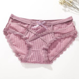 Women's 4 Colors Pack Underwear Sexy Hollow Out Panties Cute Nightwear Sleepwear Soft Lingerie Undies Perfect Gift For Girlfriend Wife